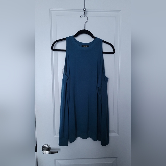 Athleisure Fall Cold-shoulder Long Sleeve Sweater Tunic Size Small - Picture 3 of 9